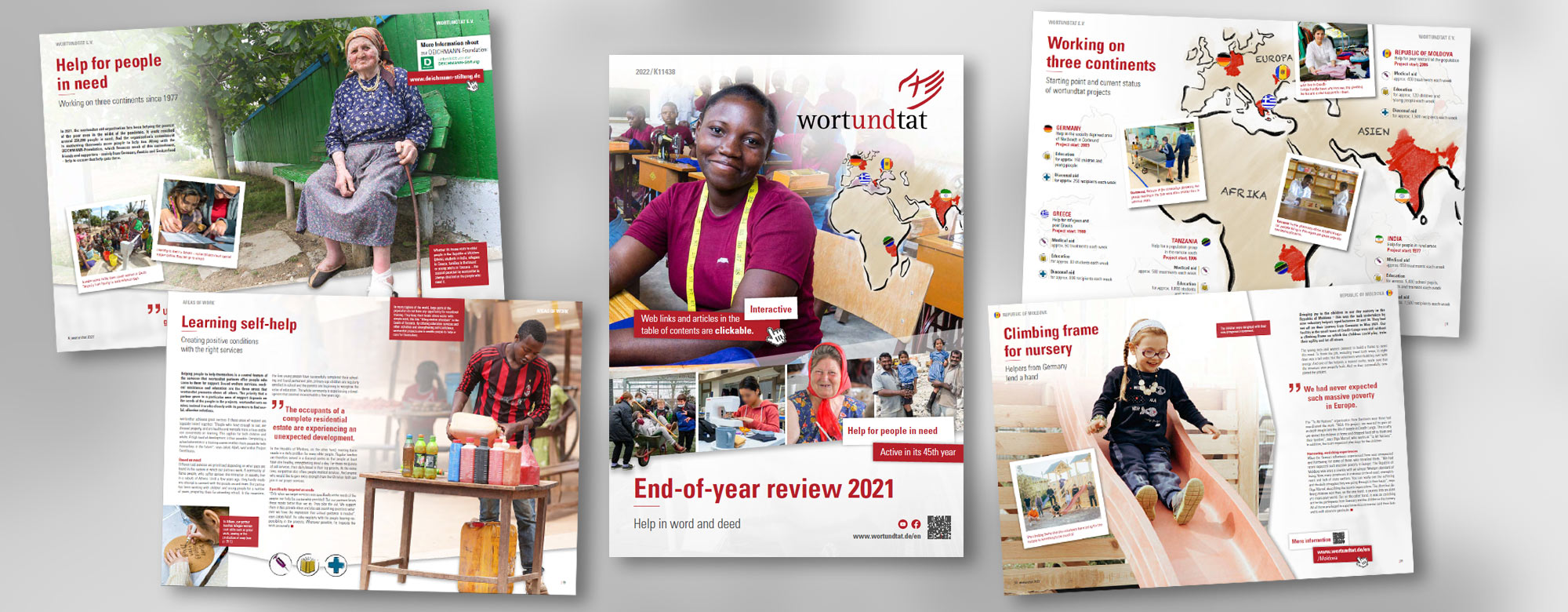 pages from the annual report of wortundtat in 2021