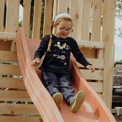 Climbing frame for day care centre